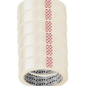 Super 1 inch Self Adhesive Tape Transparent 65 meter (Pack of 6)